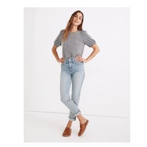 Madewell Roadtripper High-Rise Slim Boyjeans in Edenwald Wash